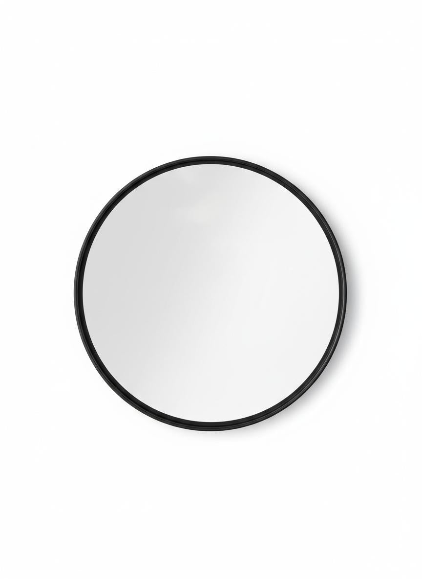 Black Round Wall Mirror