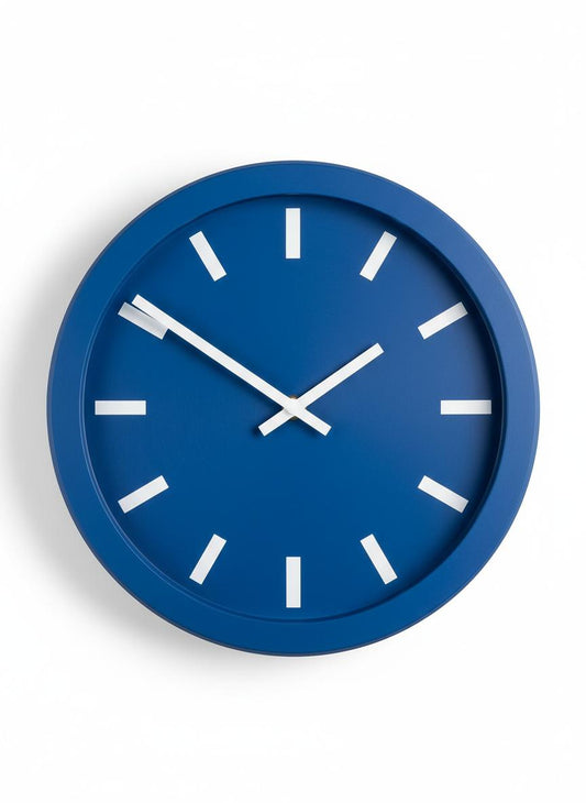 Blue Modern Wall Clock