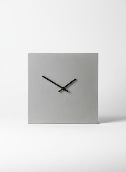 Gray Concrete Clock