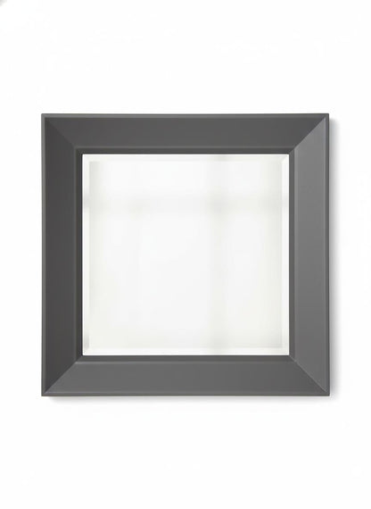 Gray Square Vanity Mirror