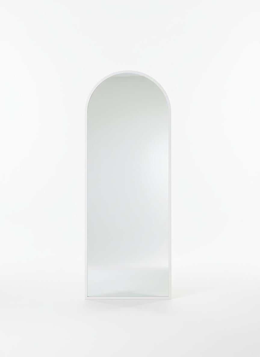 White Arched Mirror