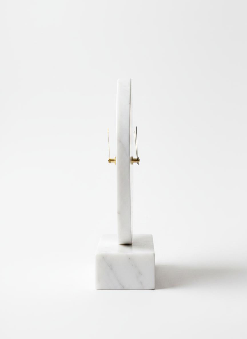 White Marble Desk Clock