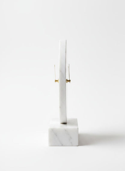 White Marble Desk Clock